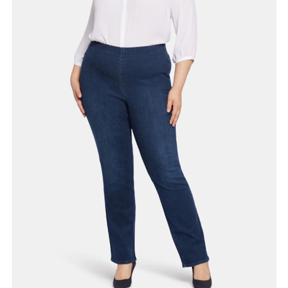 NYDJ Sculpt-Her Pull-on Straight Leg Jeans